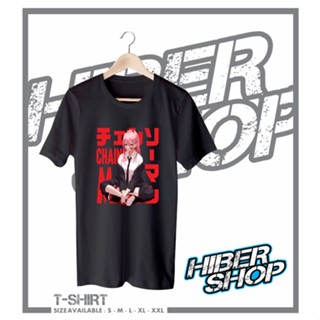 เสื้อยืด พิมพ์ลายอนิเมะ Power CHAINSAW MAN สไตล์ญี่ปุ่น สําหรับผู้ชาย