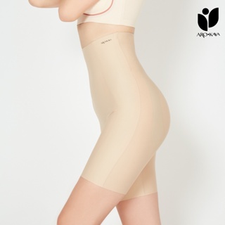 Arokaya Slender Pants / กางเกงกระชับสัดส่วน / กางเกงเอวสูงกระชับสัดส่วน (รุ่น AU4001) สีเนื้อ