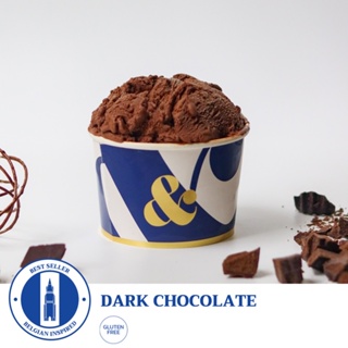 Dark Chocolate ( เจลาโต้ ดาร์ค ช็อกโกแลต ขนาด 4/8/16 oz.) ส่งทั่วประเทศ - Ampersand Gelato