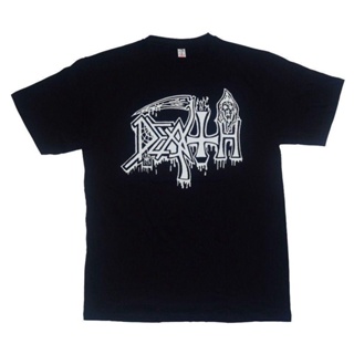 Qiuy5 [พร้อมส่ง] เสื้อยืดผ้าฝ้าย 100% พิมพ์ลาย Death Rock โอเวอร์ไซซ์ ของขวัญคริสต์มาส สําหรับผู้ชาย XS-6XL