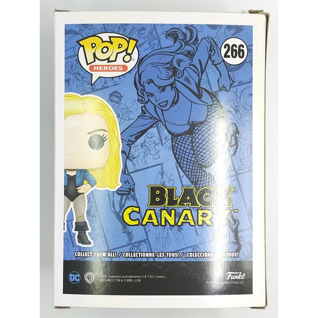 eccc-2019-funko-pop-dc-super-heroes-black-canary-266-กล่องมีตำหนินิดหน่อย