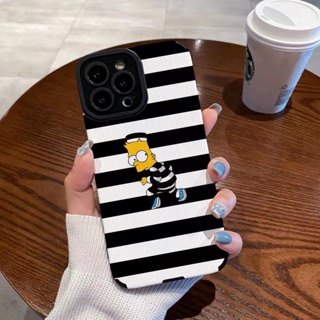 เคสโทรศัพท์มือถือหนัง ลายการ์ตูนซิมป์สันน่ารัก สําหรับ iphone 14 Pro Max i14 plus 13 Pro Max i13 13pro 11 Pro Max i11 X XR Xs Max 7 plus 8 plus 12Pro 12 Pro Max