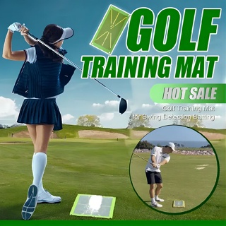 Crazyi Golf Training Mat for Swing Detection Batting Portable Practice Hitting Aid