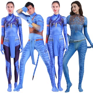 ใหม่ Avatar 2 ชุดบอดี้สูทคอสเพลย์ Jake Sully Neytiri Zentai สําหรับผู้หญิง ผู้ชาย