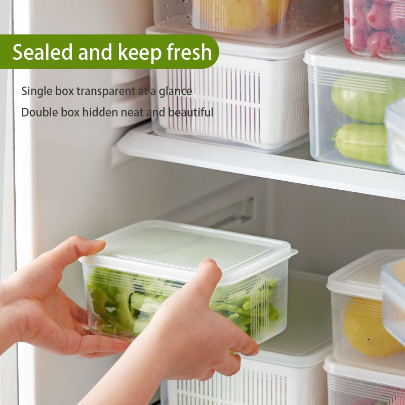 plastic-kitchen-fridge-storage-organizer-large-capacity-food-preservation-box-vegetable-fruit-keep-fresh-drain-crisper-c