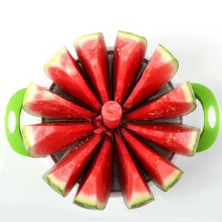 New 304 Stainless Steel Large Size Sliced Watermelon Cantaloupe Slicer Fruit Divider Kitchen Gadgets Watermelon Slicer C