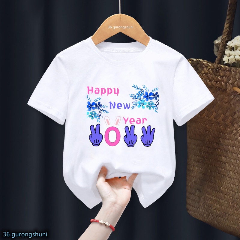 s-5xl-ผ้าฝ้าย-100-s-5xl-kawaii-hello-เสื้อยืดแขนสั้น-พิมพ์ลาย-happy-new-year-สีขาว-สําหรับครอบครัว-ปาร์ตี้คริสต์มาส-2