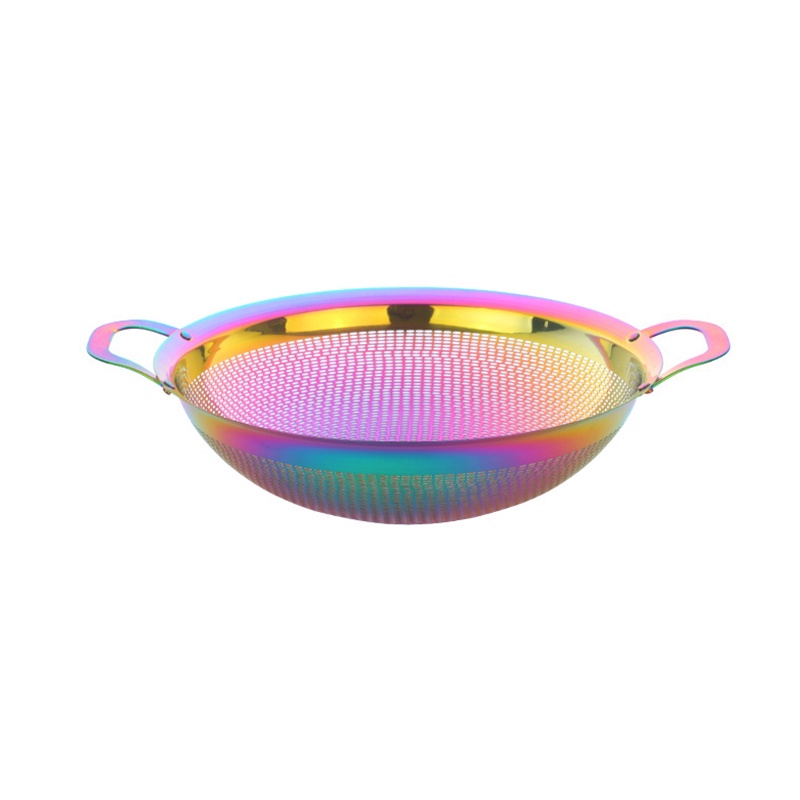 Durable Stainless Steel Fruit Rice Mesh Filter Drain Basket Colander ...