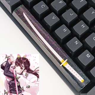 keycap keycap anime คีย์แคปอนิเมะ ▫❣สเปซบาร์อะนิเมะผู้ฆ่าผีเรซินที่กำหนดเอง 6.25 ดาวดวงเดียวสร้างสรรค์สีดำ RGB ปุ่มกด oe