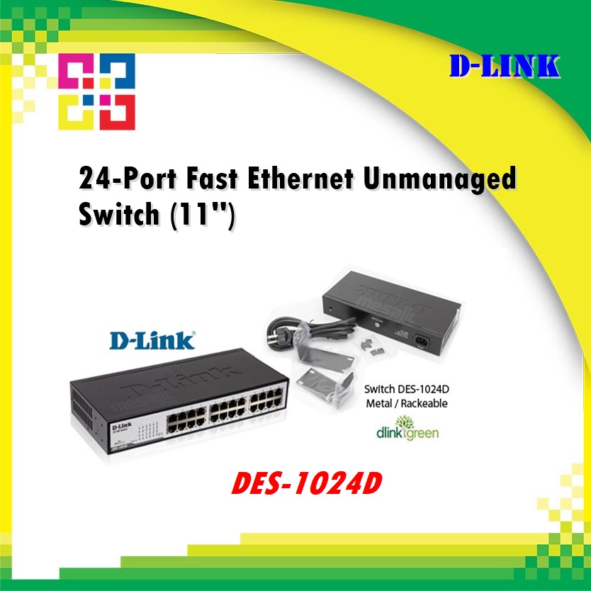 d-link-des-1024d-unmanaged-24-port-ethernet-switch-11นิ้ว