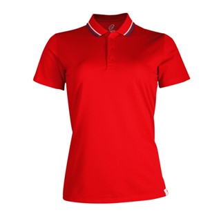 EGO SPORT EG6188 เสื้อโปโล เสื้อโปโลผู้หญิง สีแดง แห้งง่าย ระบายอากาศได้ดี Anti-Bacterial