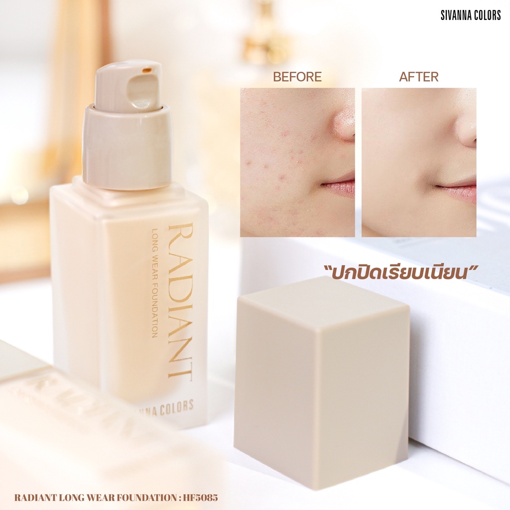 sivanna-colors-radiant-long-wear-foundation-hf5085-ซิวานน่า-เรเดียนท์-รองพื้น-เนื้อลิควิด-x-1-ชิ้น-beautybakery