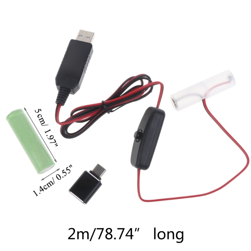 ev-สวิตช์ดัมมี่-type-c-usb-เป็น-6v-am3-lr6-aa-2-เมตร-พร้อมรีโมตคอนโทรล-สําหรับกล้อง-วิทยุ-ไฟ-led-ของเล่นอิเล็กทรอนิกส์