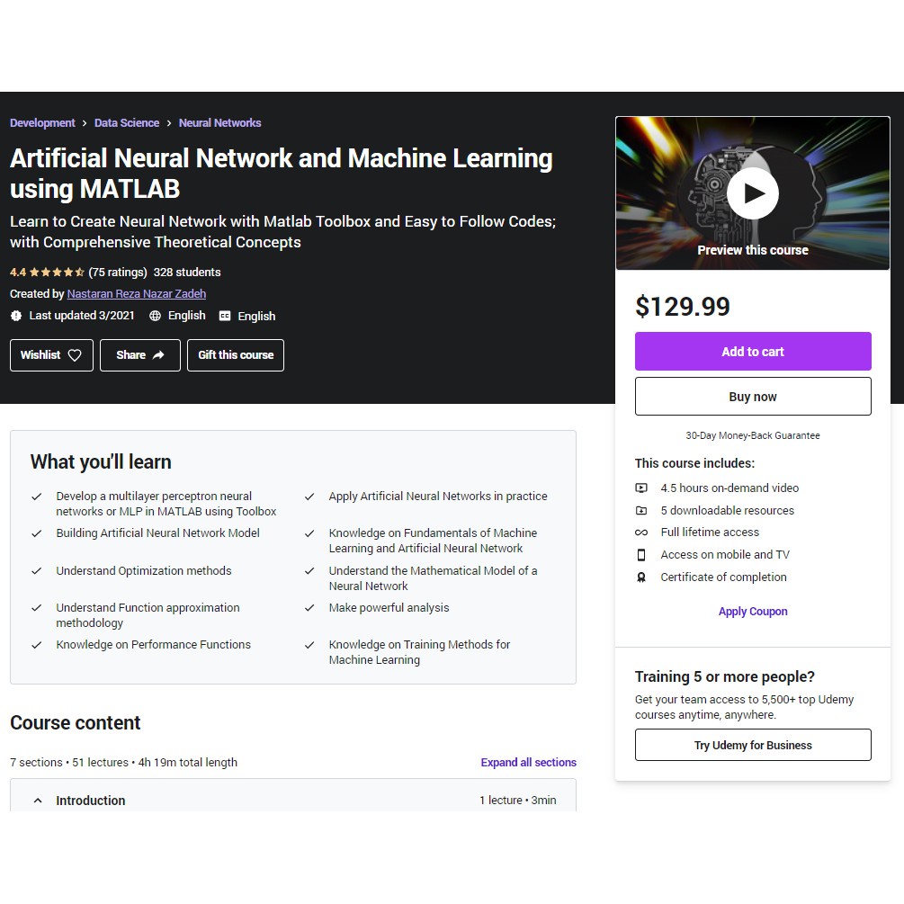 course-artificial-neural-network-and-machine-learning-using-matlab