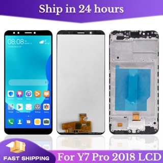 5.99&amp;#39;&amp;#39หน้าจอสัมผัส LCD แบบเปลี่ยน สําหรับ Huawei Y7 Prime 2018 Y7 2018 Y7 Pro 2018