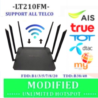 เช็ครีวิวสินค้า[[สินค้าพร้อมส่ง]] **แก้ไข** โมเด็มเราเตอร์ 4G ไม่จำกัด LTE CPE LT210FM สัญญาณไวไฟแรงขึ้น