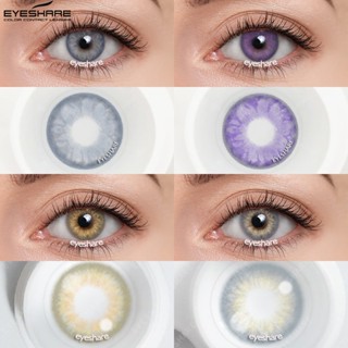 Eyeshare คอนแทคเลนส์ สีน้ําตาลธรรมชาติ 2 ชิ้น/คู่