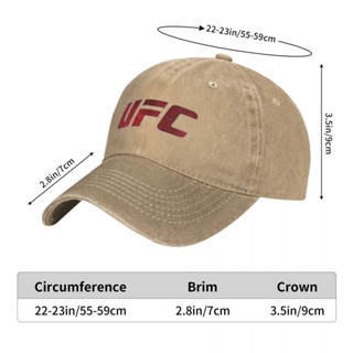 Ufc พร้อมส่ง หมวกเบสบอล ผ้ายีน ผ้าฝ้าย 100% ทรงโค้ง กันแดด ปรับได้ เข้ากับทุกชุด สําหรับผู้ชาย และผู้หญิง