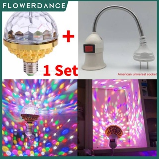 Led ดิสโก้ไฟพรรคหลอดไฟ,Led เต็มสีหมุนโคมไฟ,ที่มีสีสันอัตโนมัติหมุน6วัตต์ลูกมายากลโคมไฟที่มีสีสันหมุนหลอดไฟ Flowerdance