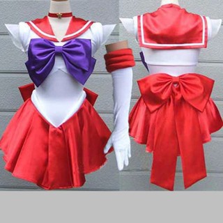 Sailor Moon Cosplay ชุดคอสเพลย์ การ์ตูนญี่ปุ่น ทหาร เซเลอร์มูน น่ารัก