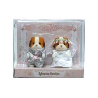 ครอบครัวซิลวาเนียน งานแต่งงาน คู่ทารก หมาชิฟฟ่อน Sylvanian Families chiffon dog ตุ๊กตา EPOCH (สินค้าญี่ปุ่น)