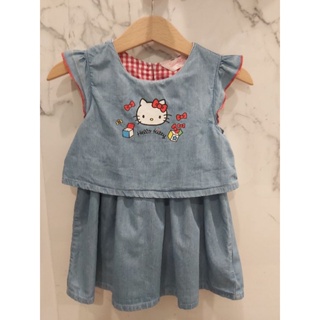 Used!! Hello Kitty Sanrio ชุดเดรสเด็ก size85