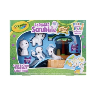 ชุดระบายสี และอาบน้ำสัตว์ป่า Scribble Scrubbies Safari จากแบรนด์ CRAYOLA