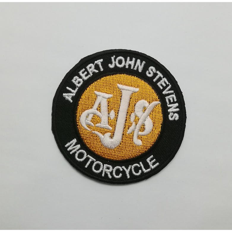 ajs-albert-john-stevens-ตัวรีดติดเสื้อ-แจ๊คเก็ต-อาร์ม-ยีนส์-hipster-embroidered-iron-on-patch-diy