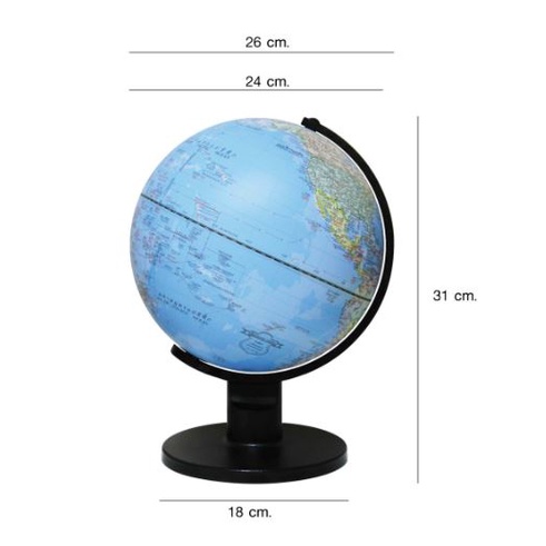 ลูกโลก-10-นิ้ว-ไม่มีไฟ-bennon-ลูกโลกจำลอง-et-110a-8850892055211-โลก-earth-25-5x26x34-5-ซม-โลก-earth-แผนที่