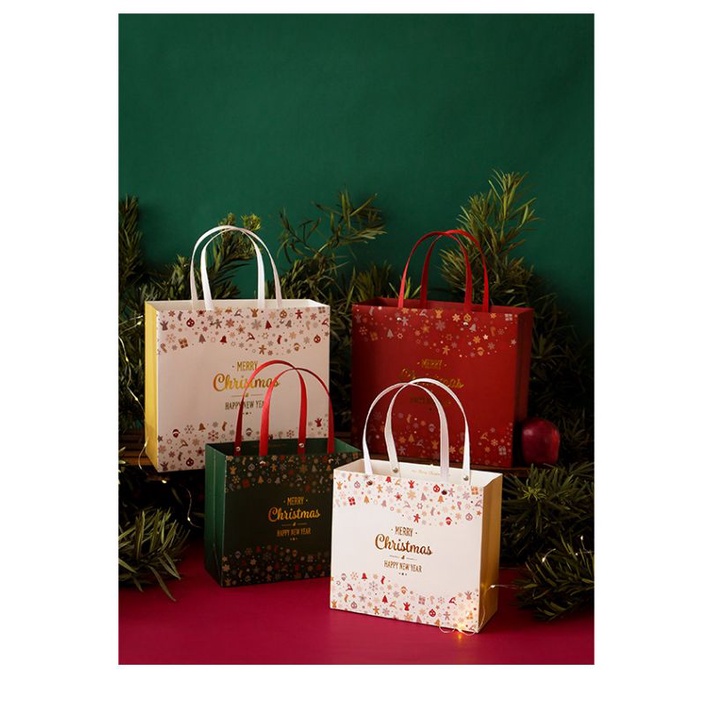 ถุงกระดาษหูหิ้ว-ถุงของขวัญ-ถุงวันคริสต์มาส-ถุงกระดาษแบบหนา