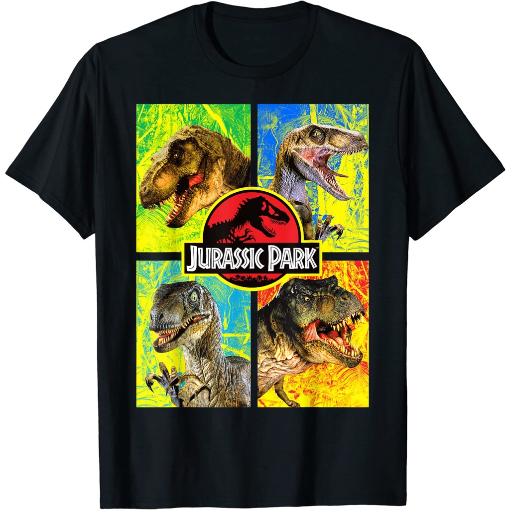 adult-t-shirt-jurassic-park-four-different-dinosaur-faces-graphic-t-shirt