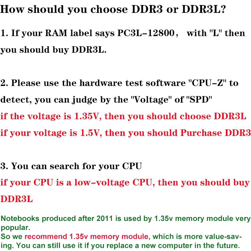 ใหม่-ของแท้-แรมหน่วยความจําแล็ปท็อป-kingston-ddr3-ddr3l-2gb-4gb-8gb-1066-1333-1600mhz-1-35v-1-5v-pc3-sodimm