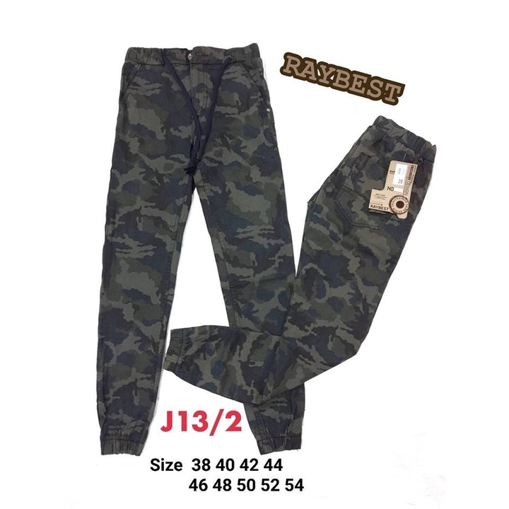 กางเกง-jogger-ลายทหาร-เอวยางยืด-ใส่สบาย-j13-9-size-xl-เอว40-46