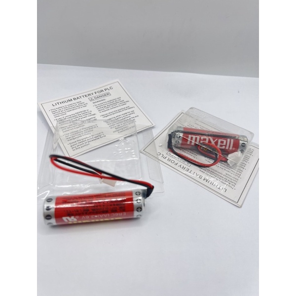 ร้านในไทย-er6c-aa-3-6v-1800mah-maxell-แบตเตอรี่ลิเธียมสำหรับplc-หัวแจ็คขาวmaxell-ส่งของทุกวัน