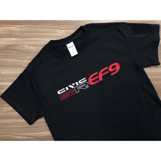 เสื้อยืดผ้าฝ้ายพรีเมี่ยม เสื้อยืดลําลอง ผ้าฝ้าย แขนสั้น พิมพ์ลาย Civic Ef9 Sir est Cool 3D ใส่สบาย คลาสสิก สําหรับผู้ชาย