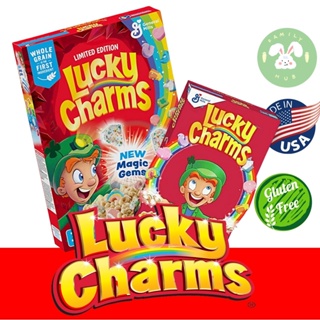 สินค้า Lucky Charms Cereal with Marshmellows 326g  422g,  ซีเรียล ลักกี้ชามส์ พร้อมส่ง (Exp.July 2023)