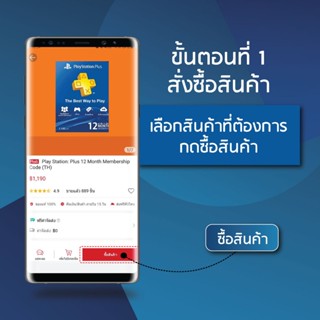 ภาพขนาดย่อของภาพหน้าปกสินค้าPlayStation : PSN 1000 บาท Code (TH) จากร้าน gscs_digital บน Shopee