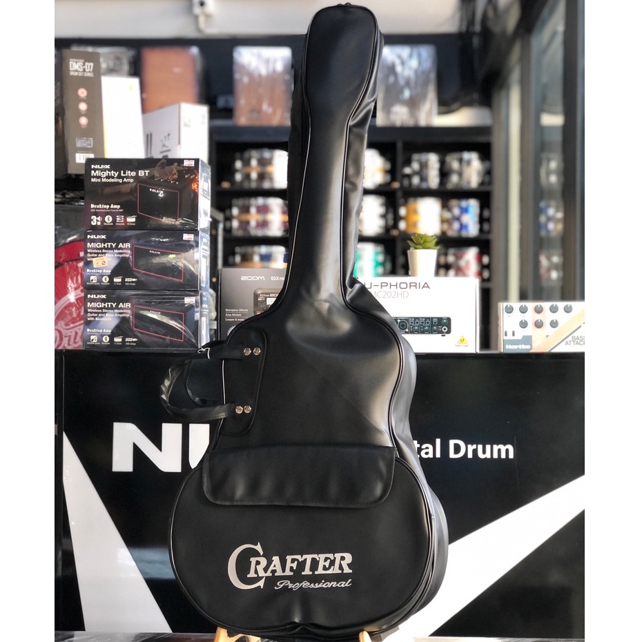 crafter-กระเป๋ากีต้าร์โปร่ง-วัสดุเป็นหนัง-บุฟองน้ำภายใน-soft-case-guitar-ป้องกันการกระแทก-สำหรับกีต้าร์โปร่ง-มี-cod