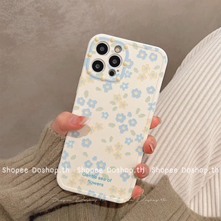 🧸 Style Korean | เคสโทรศัพท์ เคส Case สำหรับ ไอโฟน 13 13Pro 13ProMax 12 12Pro 12ProMax 11 11ProMax คลุมกล้อง รายดอกไม้