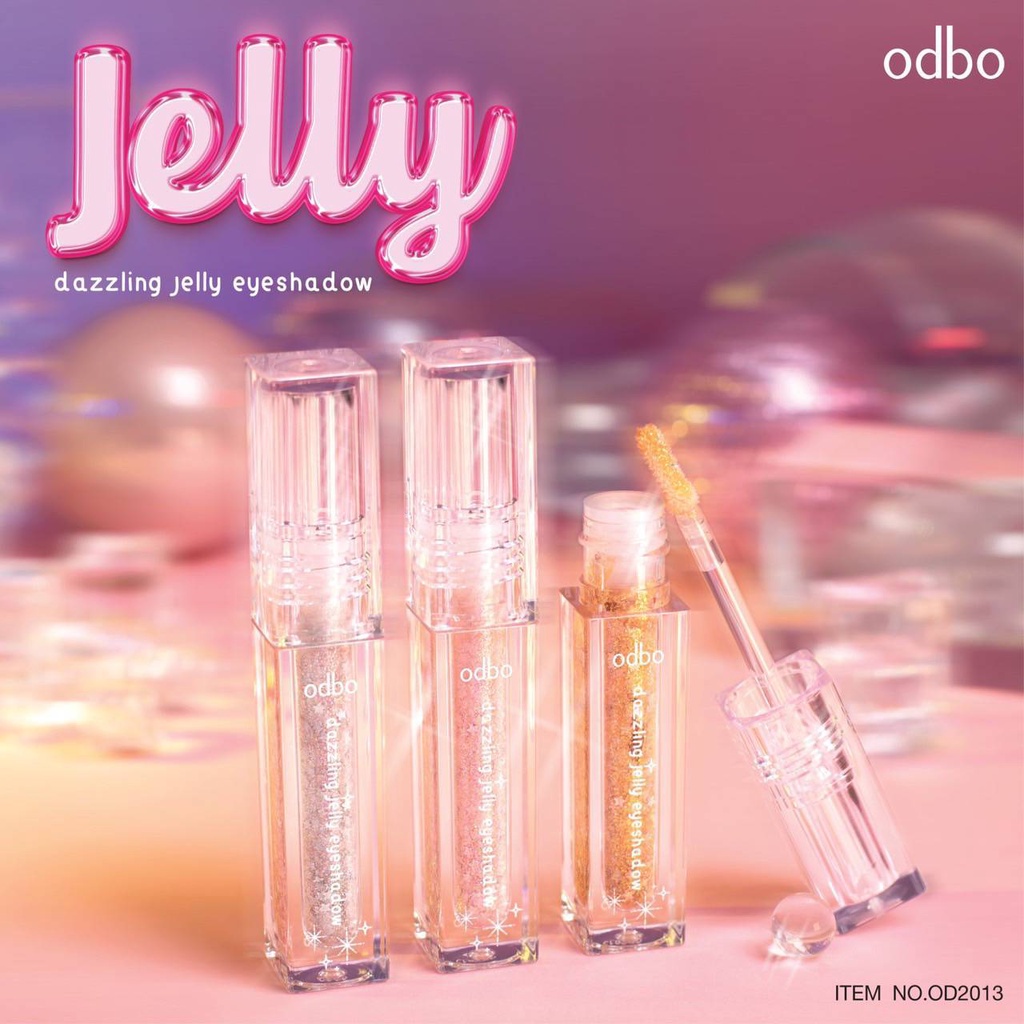 odbo-dazzling-jelly-eyeshadow-od2013-โอดีบีโอ-แดสลิ่ง-เจลลี่-ชิมเมอร์-กลิตเตอร์-อายแชโดว์-x-1-ชิ้น-beautybakery