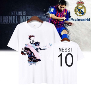 เสื้อยืดแขนสั้น พิมพ์ลายฟุตบอล Messi Argentine 2022 Qatar World Cup สําหรับผู้ชาย