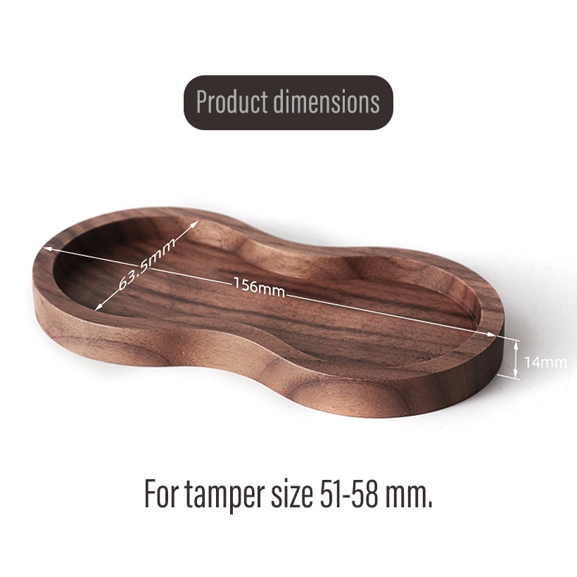 walnut-tamper-base-ฐานไม้วอลนัทสำหรับวางแทมป์เปอร์กาแฟ