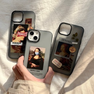 เคสโทรศัพท์มือถือ ผิวด้าน พิมพ์ลายภาพวาดสีน้ํามัน สําหรับ iPhone 14 Pro 14Plus 13 12 Pro Max