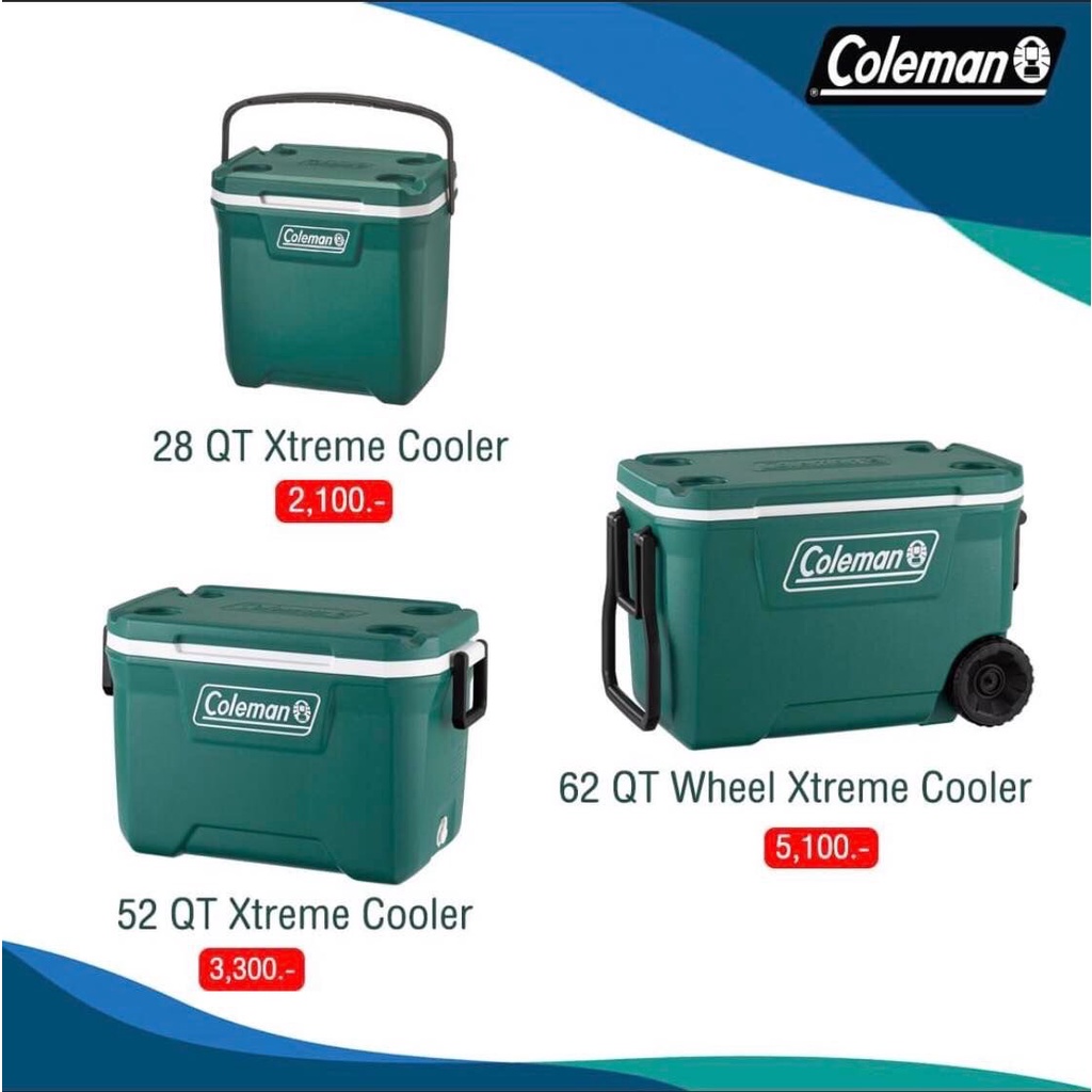 COLEMAN JP Xtreme Wheel Cooler Evergreen | Shopee Thailand