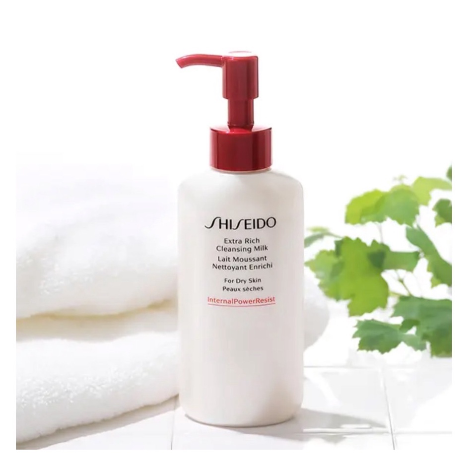 shiseido-extra-rich-ทำความสะอาด-cleansing-milk-125ml-ผลิตภัณฑ์จากประเทศญี่ปุ่น-ผลิตภัณฑ์ดูแลผิวเพื่อความงาม