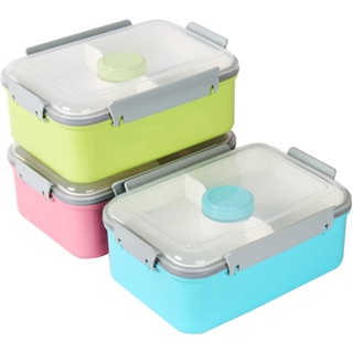 47oz Salad Container To Go Adult Bento Box with Removable Tray Dressing Pots for Lunch Snacks School Meal Prep Food Stor