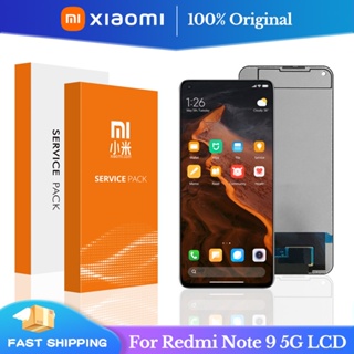 6.53&amp;#39;&amp;#39ของแท้ อะไหล่หน้าจอสัมผัส LCD พร้อมกรอบดิจิทัล แบบเปลี่ยน สําหรับ Xiaomi Redmi Note 9 5G M2007J22C