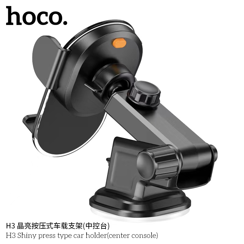 hoco-h3-ที่วางมือถือในรถ-ดีไซน์กระจกใส-แข็งแรง-ของเเท้มีประกัน