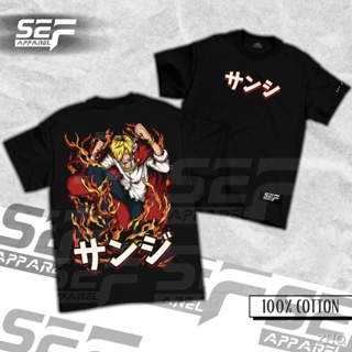 ✓SEF Apparel Anime Series Sanji Sanjie One Piece Unisex cotton T-shirtเสื้อยืด_23