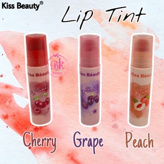 Kiss Beauty ลิปทินท์ สีสวยธรรมชาติ ให้ลุคสุดคิ้วท์ ติดทน สีสวยชัด เจลทินท์ lip tint กลิ่นผลไม้